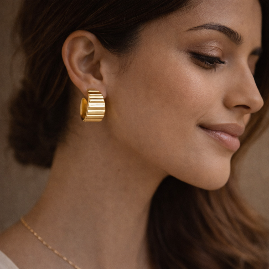 Pleated Texture Earings