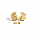 Pleated Texture Earings