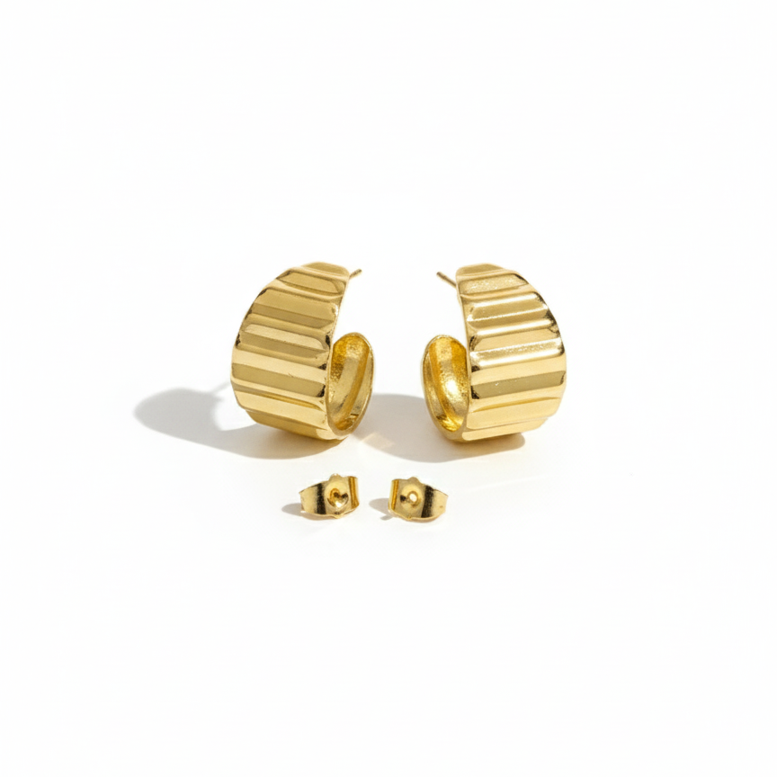 Pleated Texture Earings