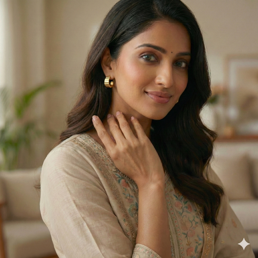 Pleated Texture Earings